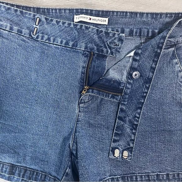 Tommy Hilfiger Y2K Denim Shorts Sz 12 - Picture 4 of 13